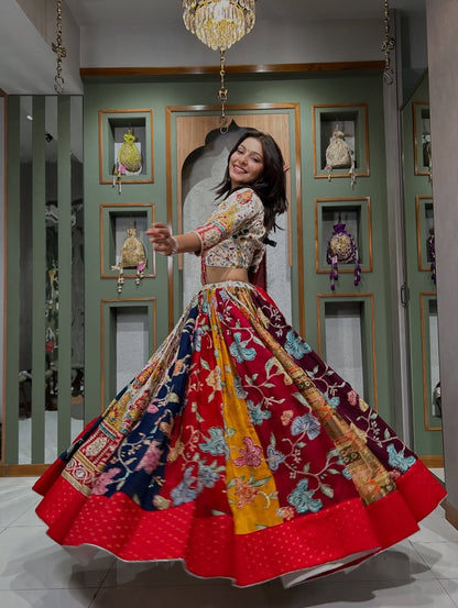 Festive Multicolor Designer Lehenga