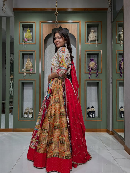 Festive Multicolor Designer Lehenga