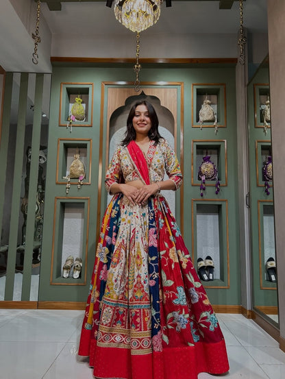Festive Multicolor Designer Lehenga