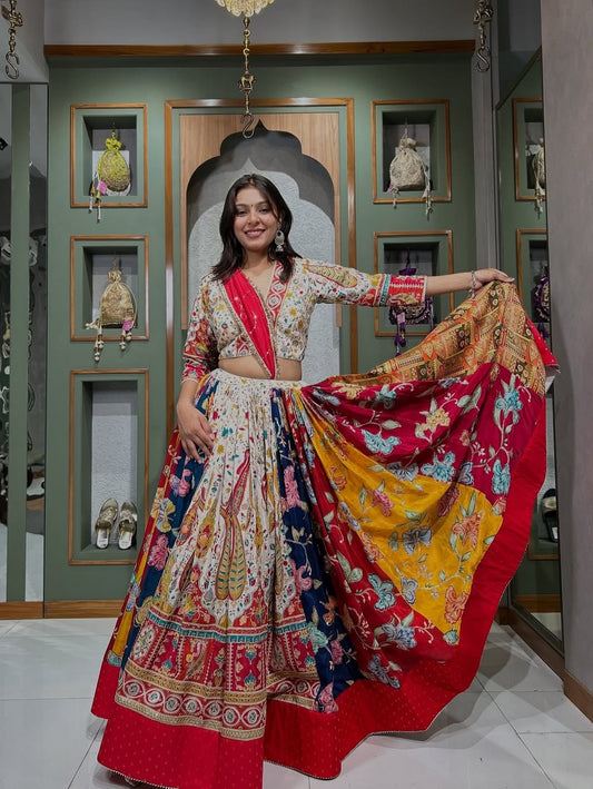 Festive Multicolor Designer Lehenga
