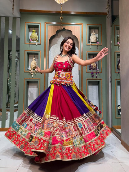 Multicolor Navratri Splendor Lehenga