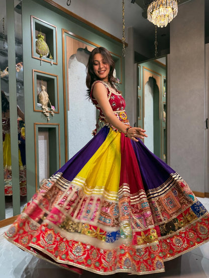 Multicolor Navratri Splendor Lehenga