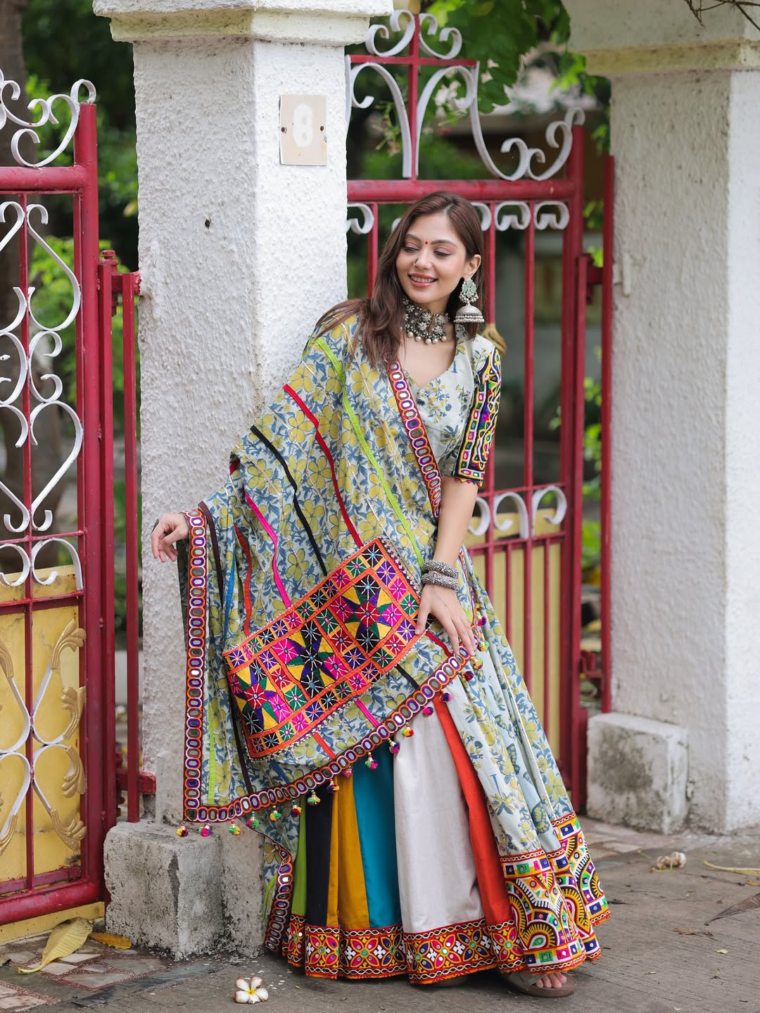 Multicolor Patchwork Lehenga
