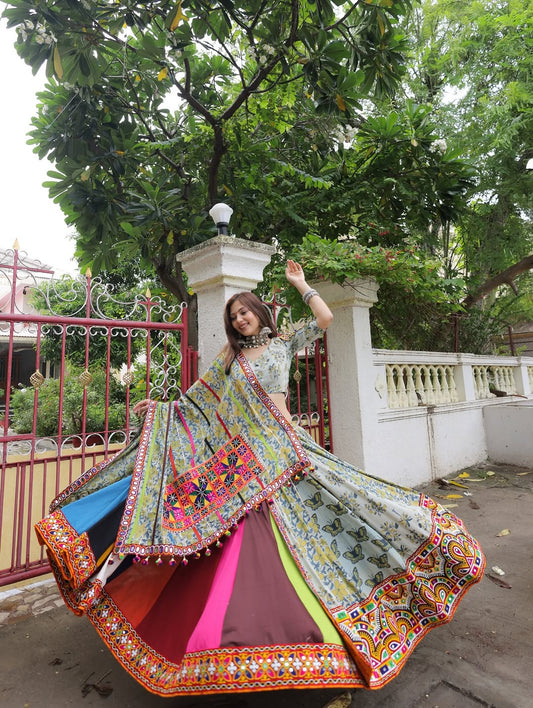 Multicolor Patchwork Lehenga