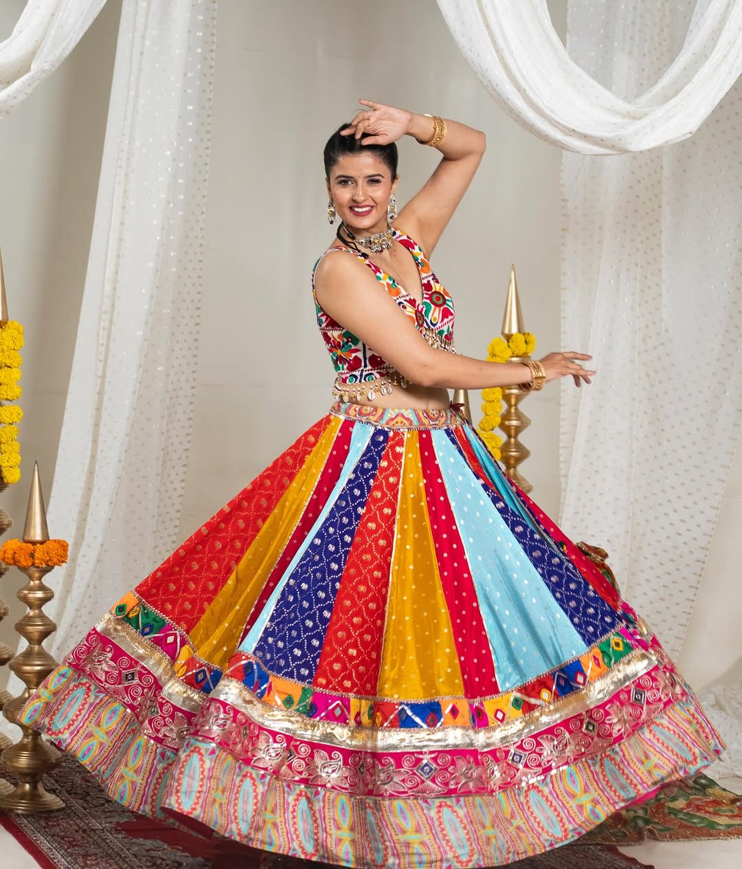 Raas Rang Multicolor Navratri Lehenga Choli