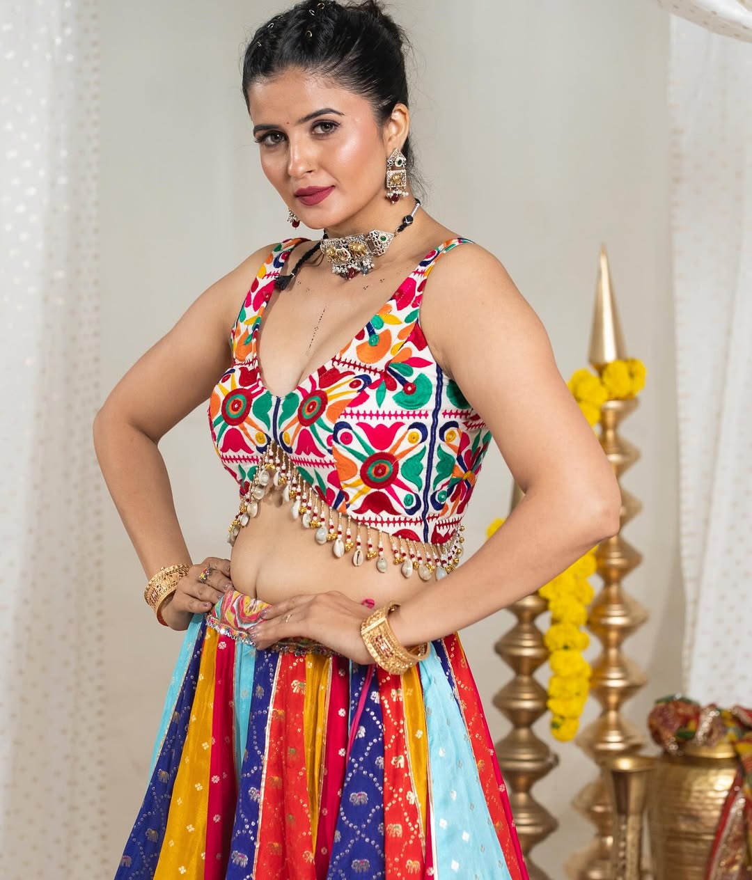 Raas Rang Multicolor Navratri Lehenga Choli