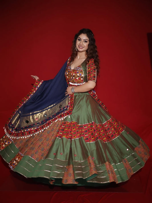 Navratree Olive Heritage A Vintage Lahenga