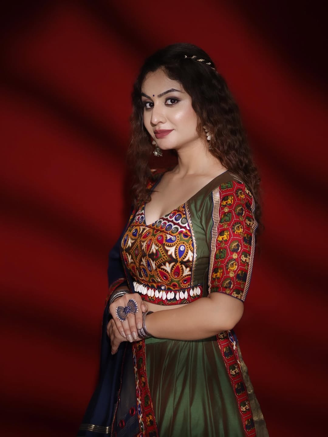 Navratree Olive Heritage A Vintage Lahenga