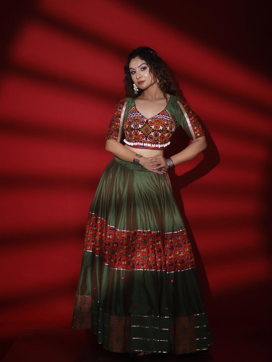 Navratree Olive Heritage A Vintage Lahenga