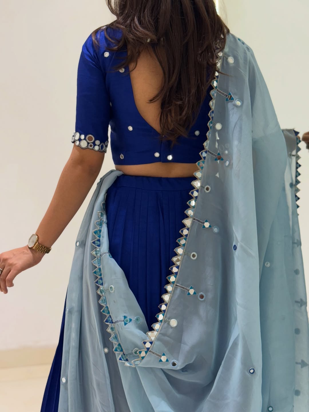 Royal Tranding Blue Embroidered Lehenga