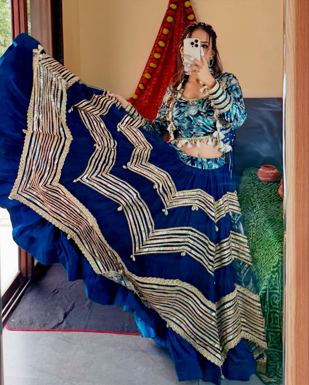 NeelRang Raas  Lehenga Choli