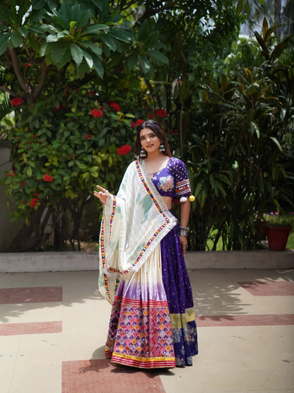 White Symphony – Multi Panel Fusion Lehenga