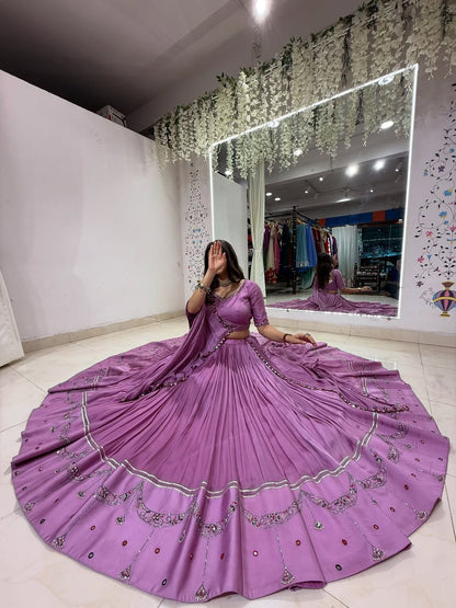 Baby Pink Embroidered Lehenga
