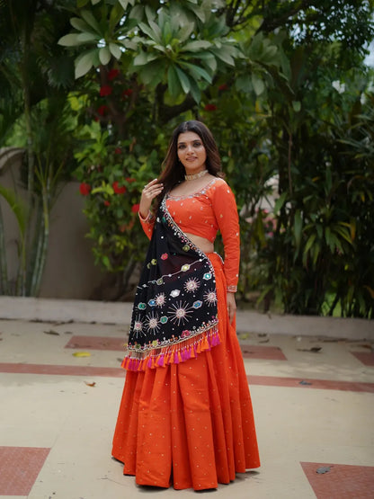 Rangtaali Fire – Bold in Orange & Black