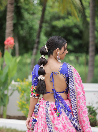 Pink Radiance Navratri Lehenga Choli Set