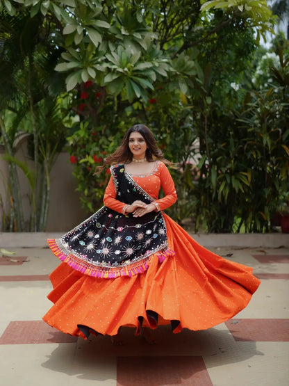 Rangtaali Fire – Bold in Orange & Black