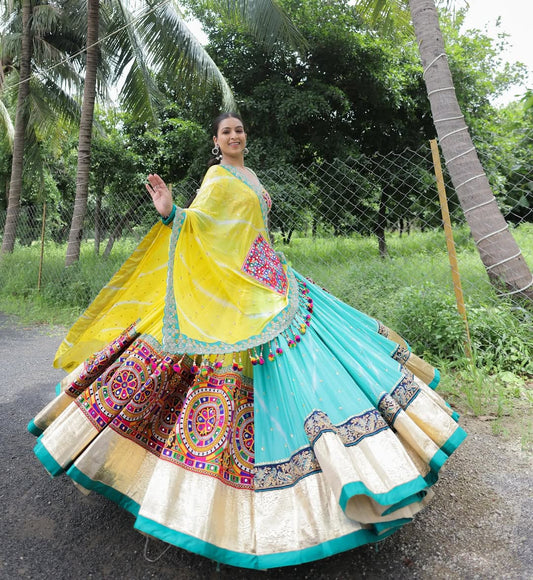 Sunshine Glow Navratri Lehenga Choli Set