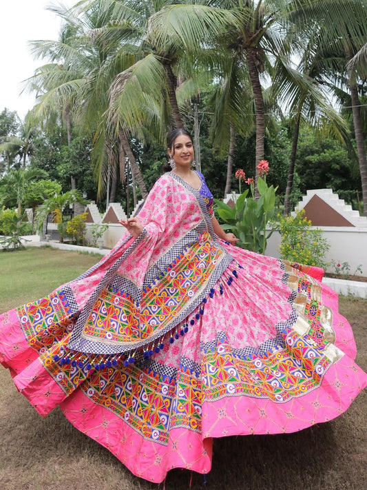 Pink Radiance Navratri Lehenga Choli Set