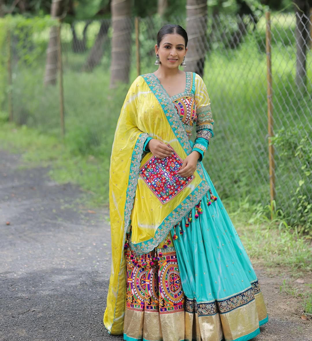 Sunshine Glow Navratri Lehenga Choli Set