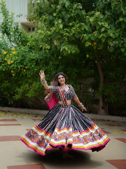 Kutch Carnival – Black Boho Lehenga