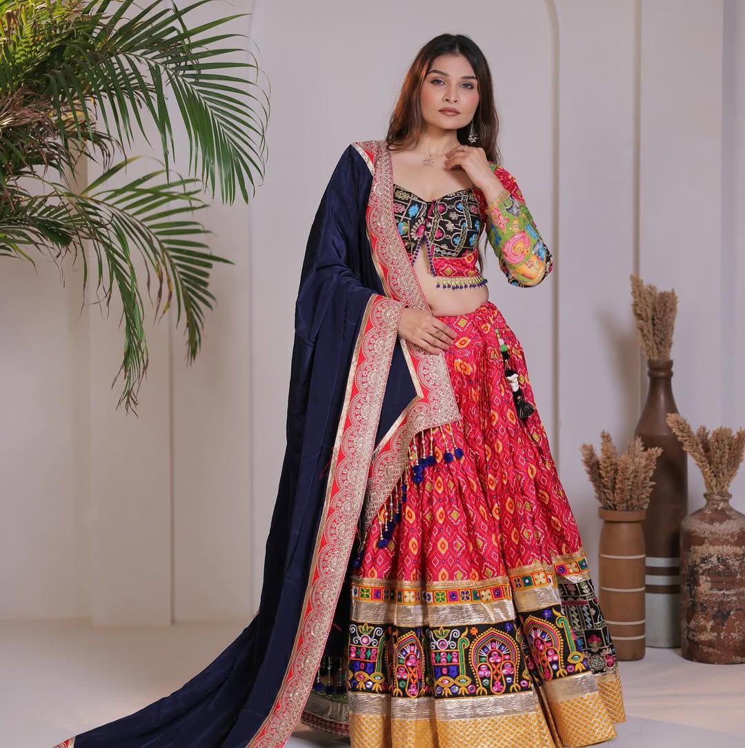 Vibrant Traditional Navratri Lehenga Choli Set