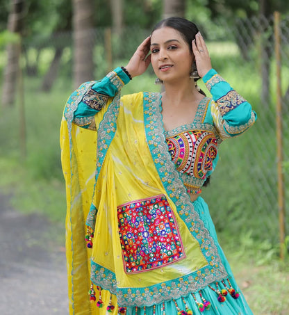 Sunshine Glow Navratri Lehenga Choli Set