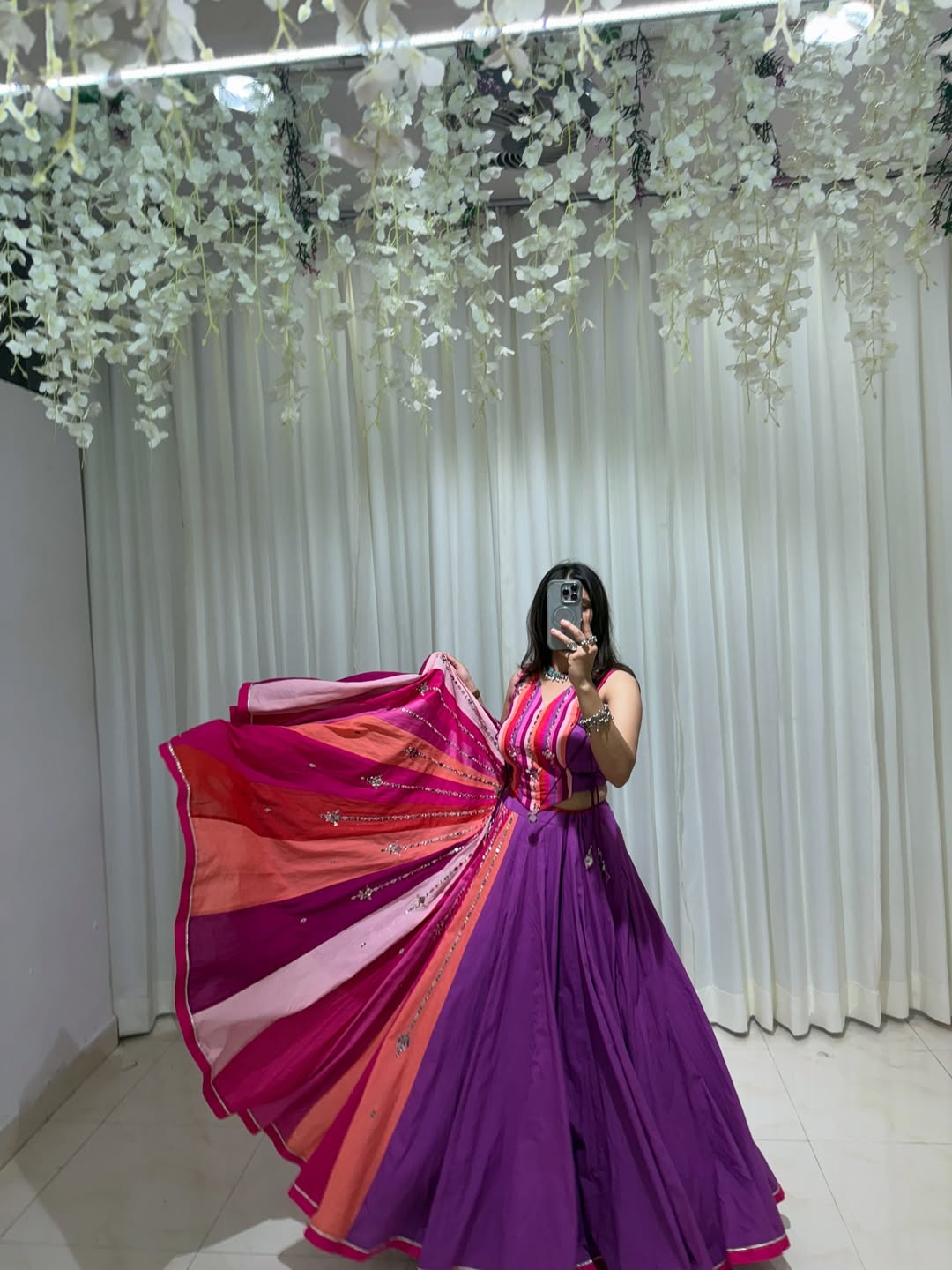 Phoolon Ki Bahaar Pink & Purple Lehenga