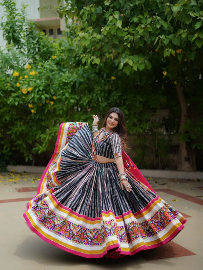 Kutch Carnival – Black Boho Lehenga