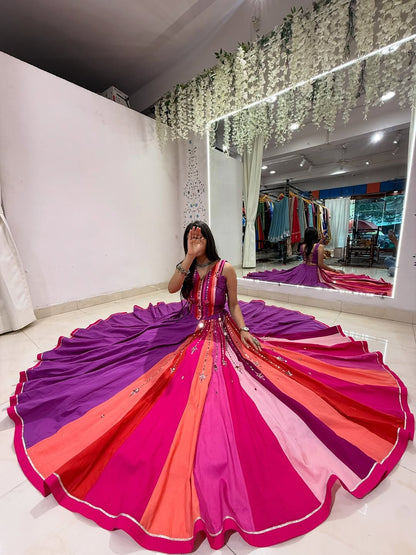 Phoolon Ki Bahaar Pink & Purple Lehenga