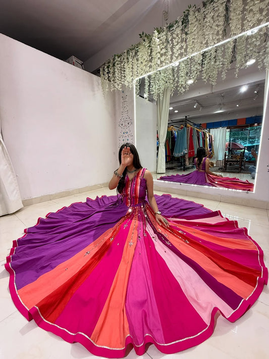 Phoolon Ki Bahaar Pink & Purple Lehenga