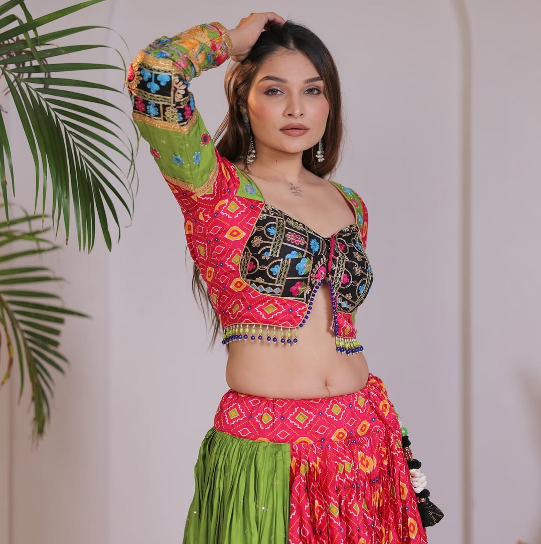 Vibrant Traditional Navratri Lehenga Choli Set