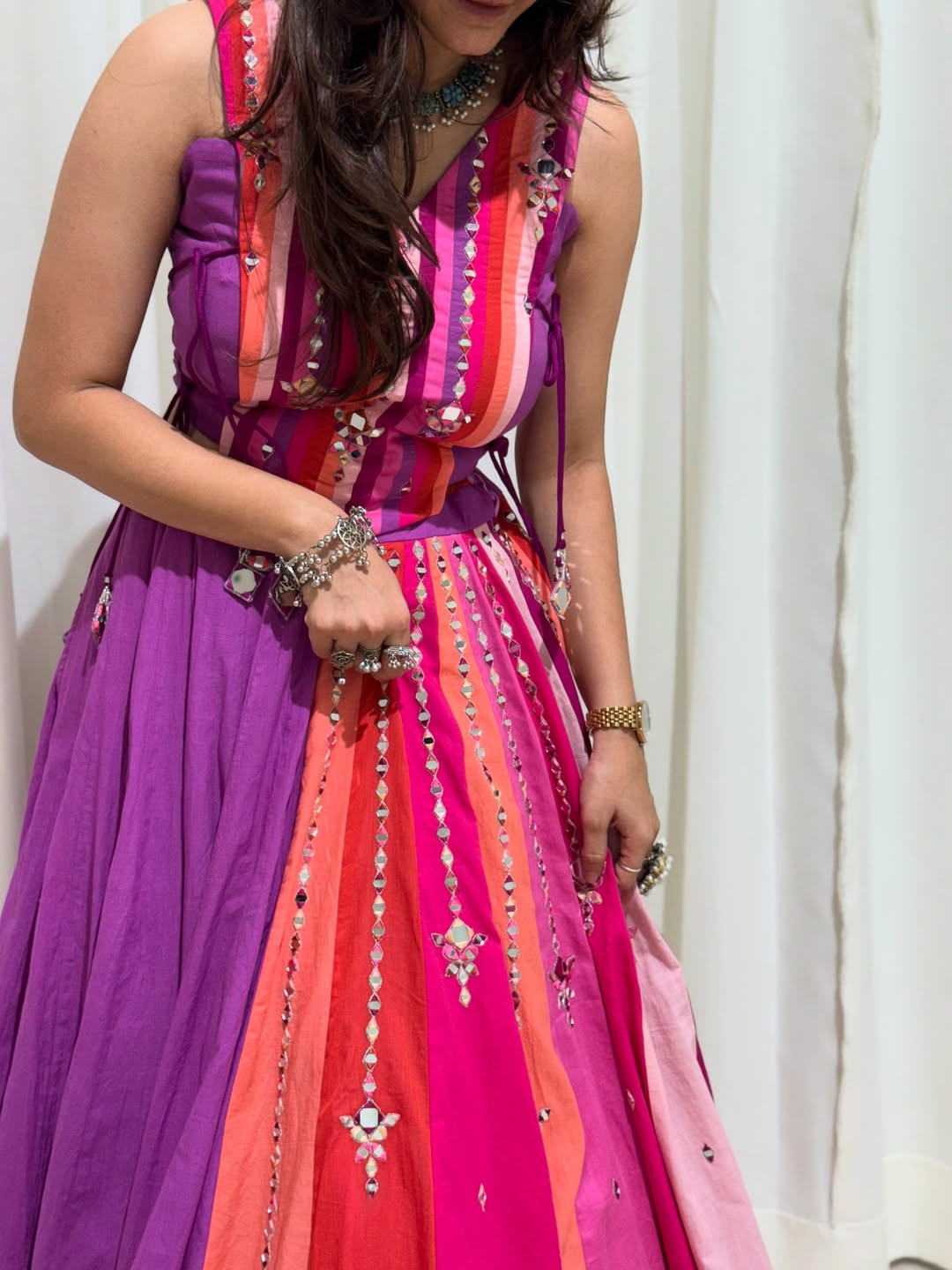 Phoolon Ki Bahaar Pink & Purple Lehenga