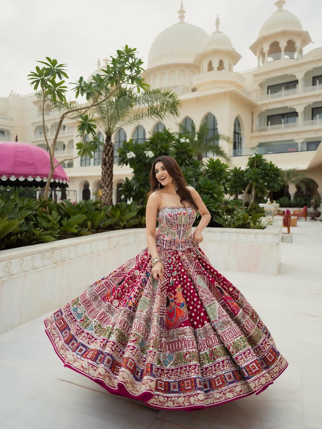 “Rang Mahal Royale Handcrafted Multicolor Lehenga "