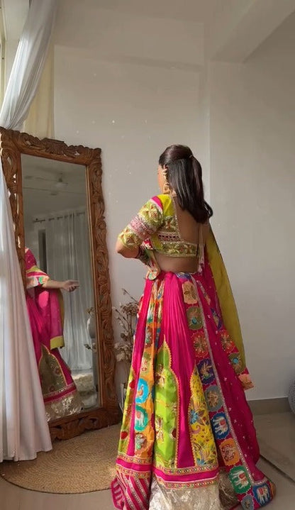 Multi-Color Pink Lehenga