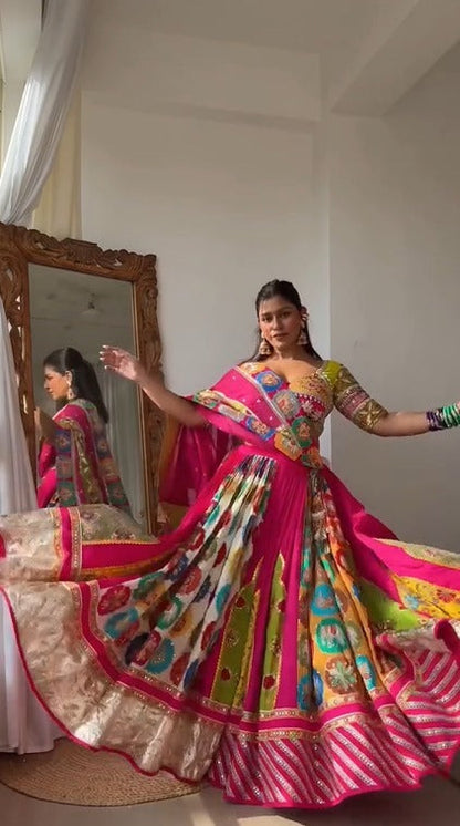 Multi-Color Pink Lehenga