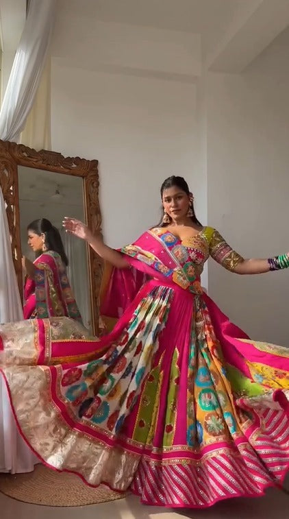 Multi-Color Pink Lehenga
