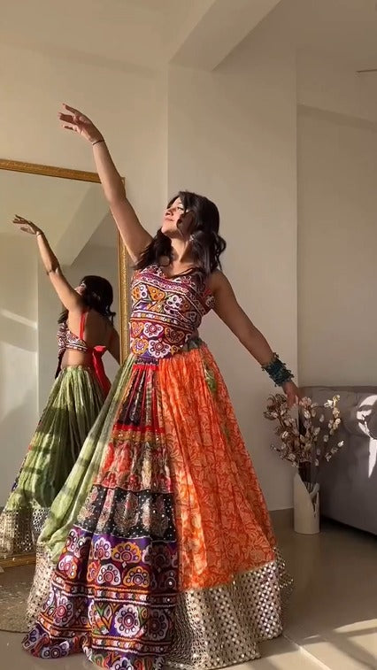 Multi Patchwork Lehenga