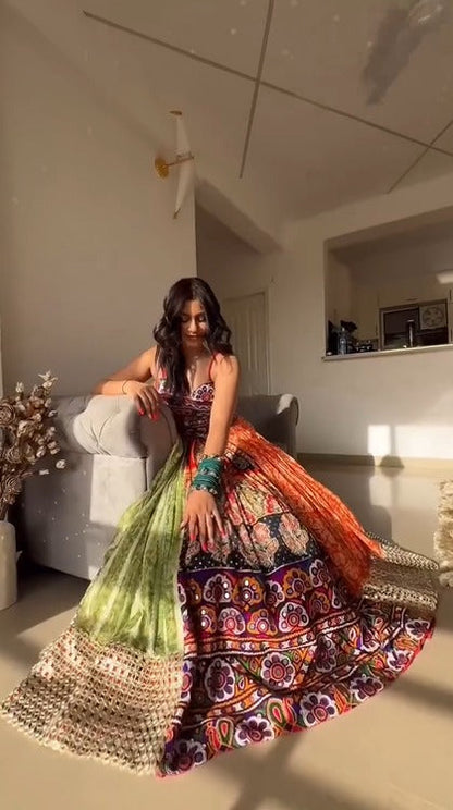 Multi Patchwork Lehenga