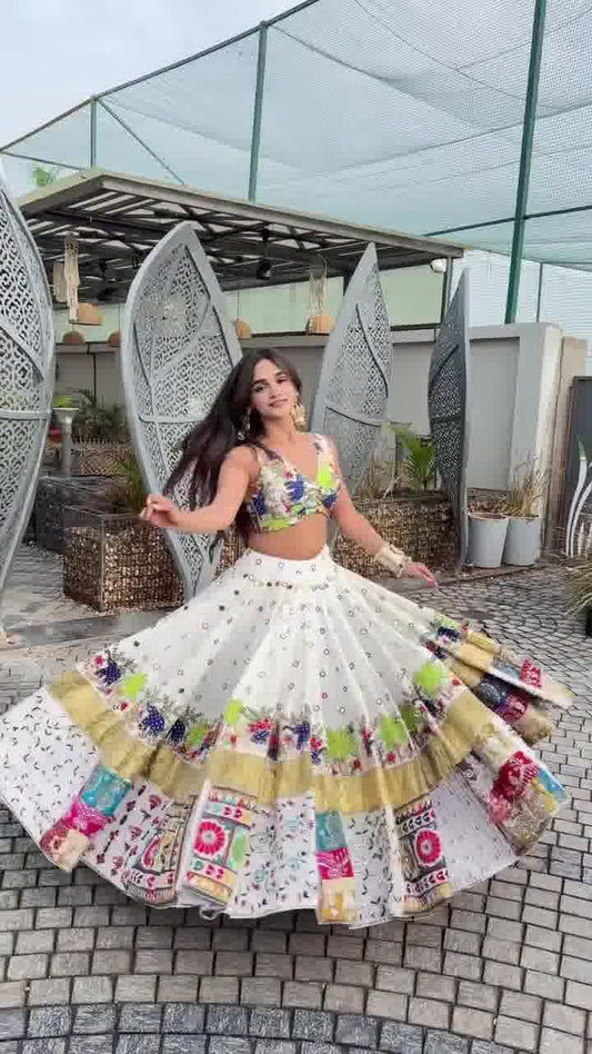 Raas Rachayi Patchwork Lehenga Choli