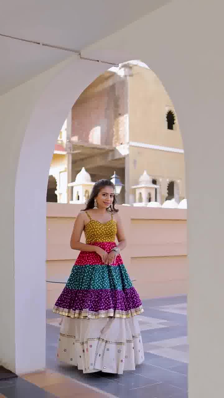 Rangilo Riwaaz Multi Color Layered Traditional Gow