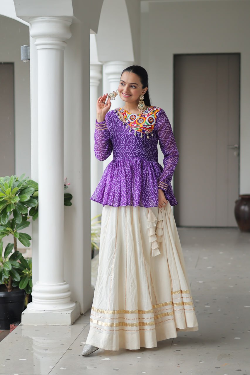 The rich Indian craftsmanship in the mirror work patch