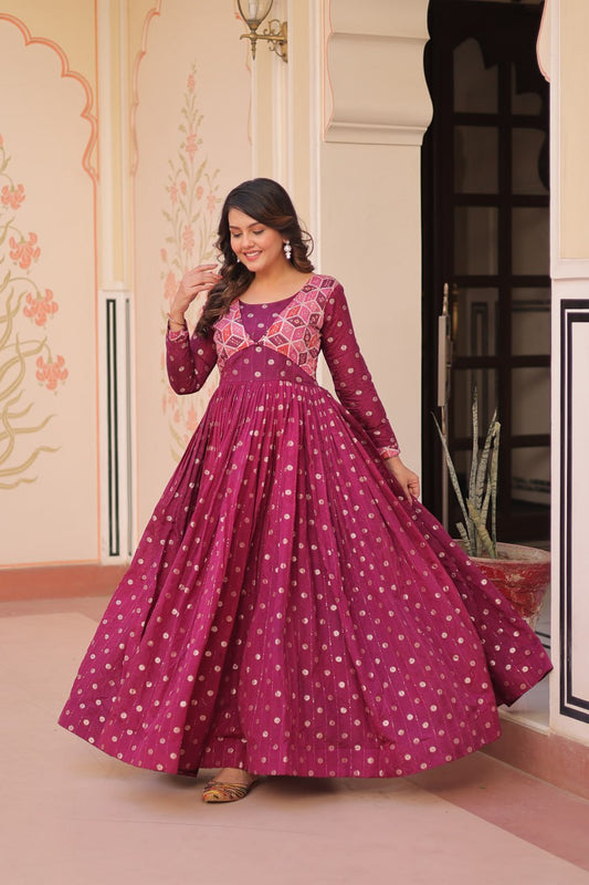 Twilight Glimmers Wrapped in Feminine gown Flair