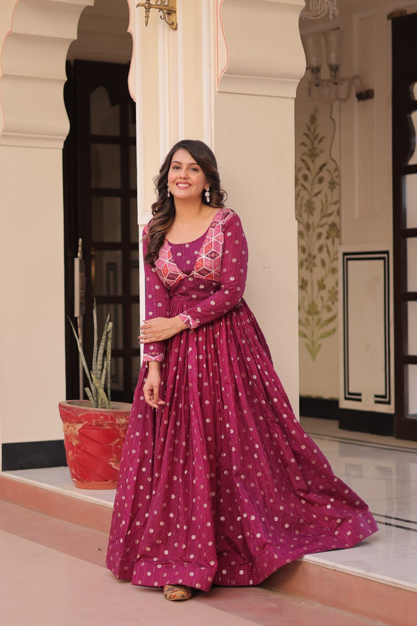 Twilight Glimmers Wrapped in Feminine gown Flair