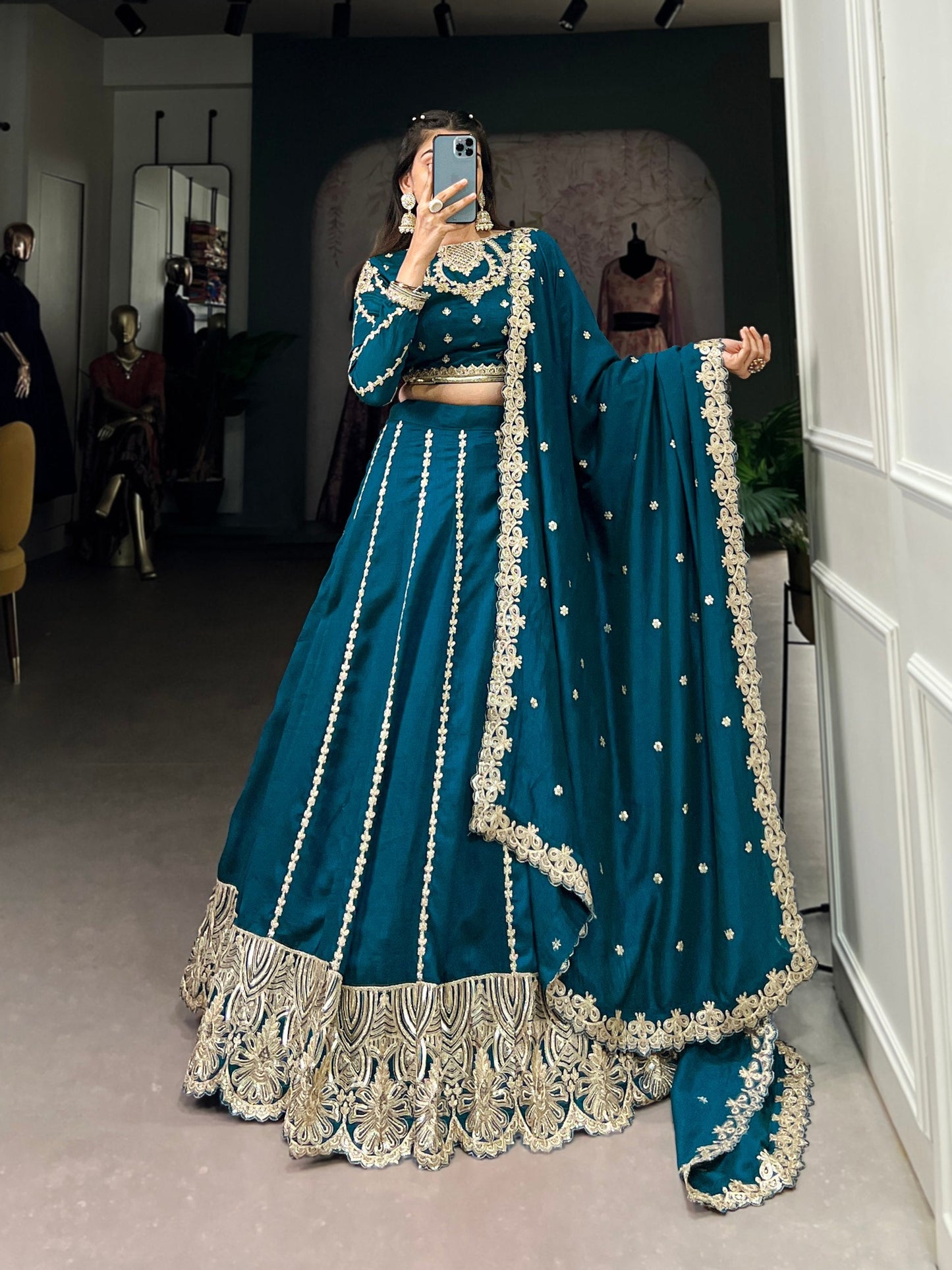 Sunkissed Lehenga Radiance in Fabric