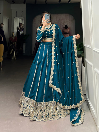 Sunkissed Lehenga Radiance in Fabric