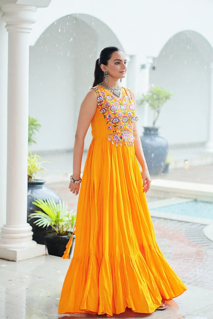 Wrapped in Tradition Woven with Gold A Gown of Timeless Grace