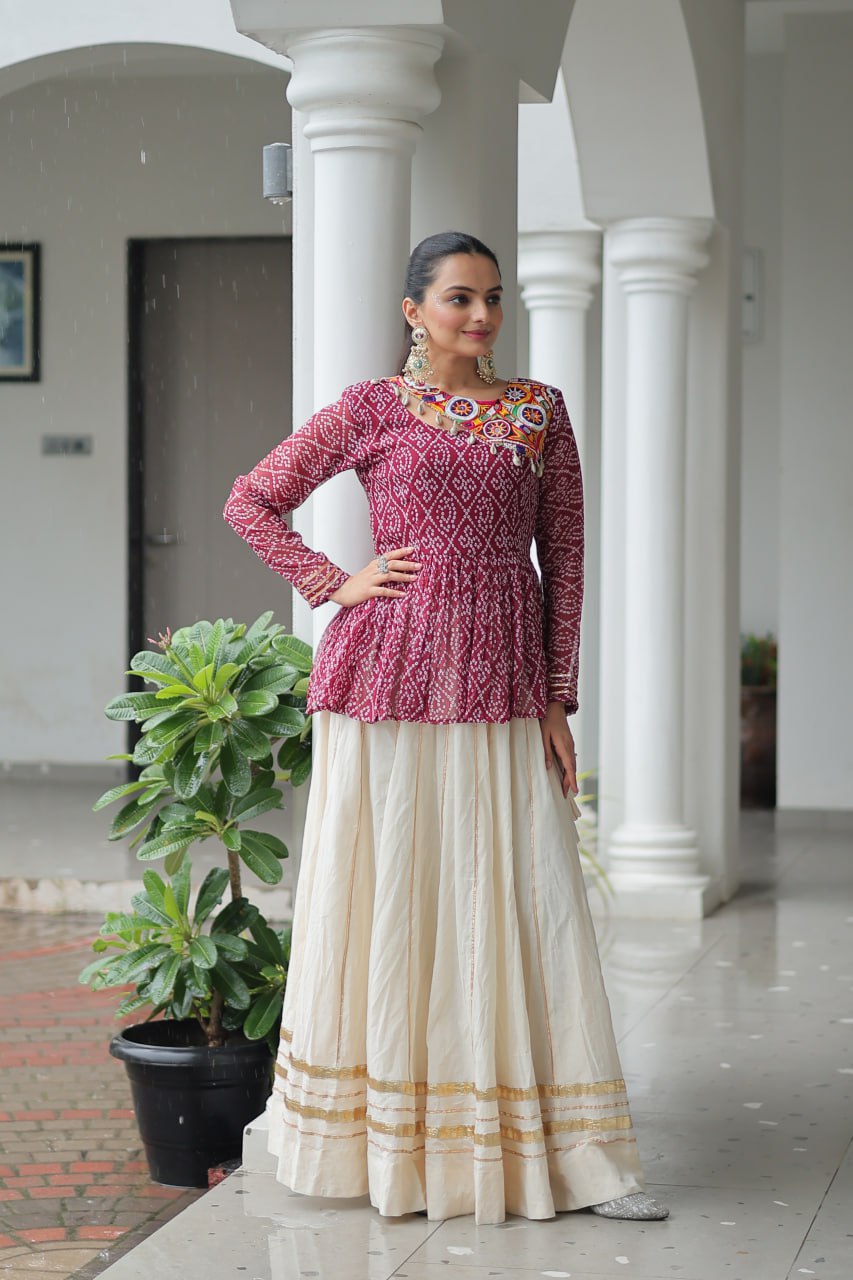 The rich Indian craftsmanship in the mirror work patch