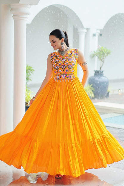 Wrapped in Tradition Woven with Gold A Gown of Timeless Grace