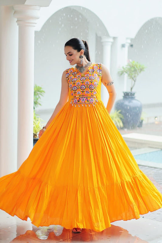 Wrapped in Tradition Woven with Gold A Gown of Timeless Grace