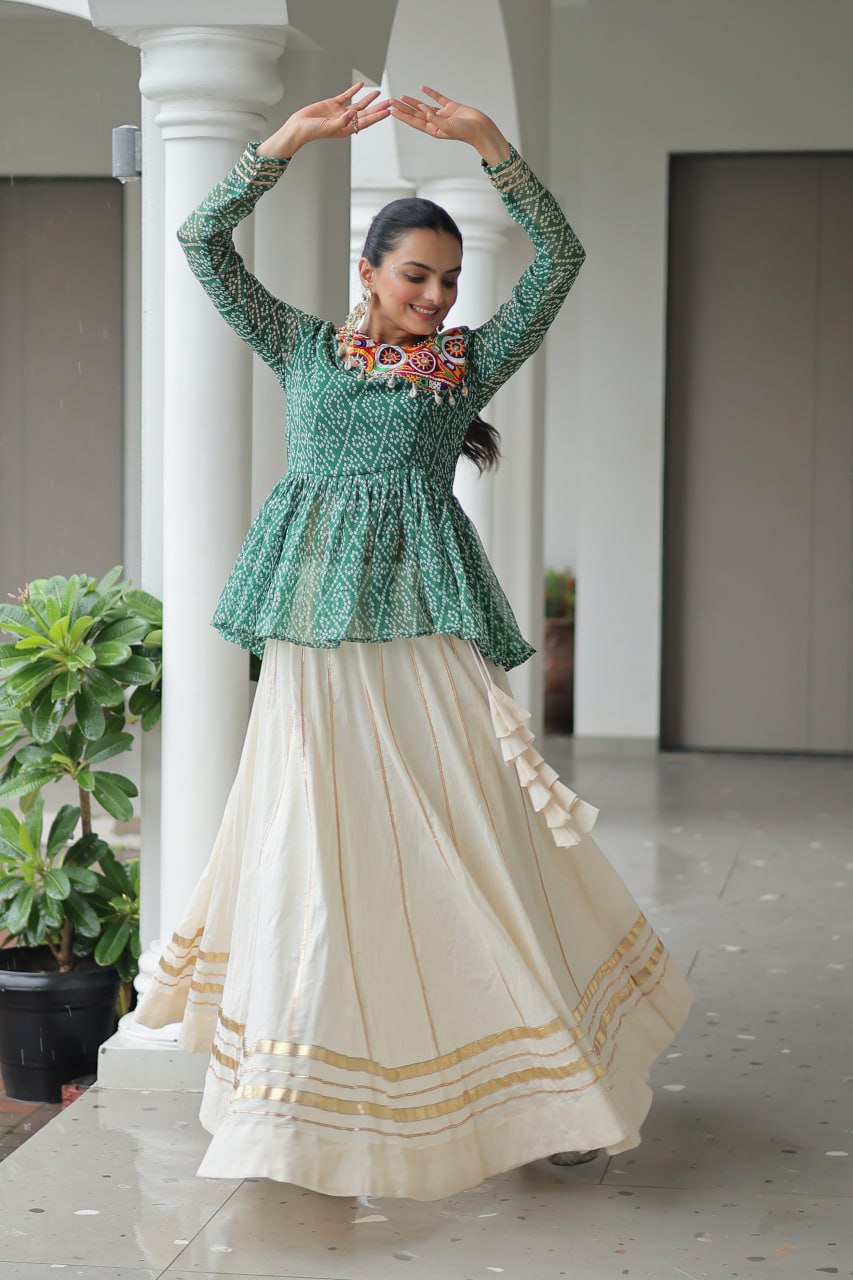 The rich Indian craftsmanship in the mirror work patch